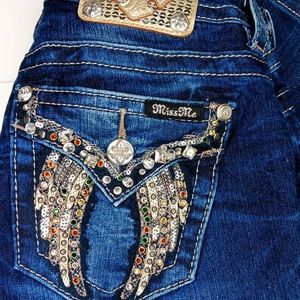 MissMe 27 MID-RISE SLIM BOOT JEANS